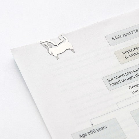 Midori Etching Clips- Dogs- Box of 16 Paper Clips