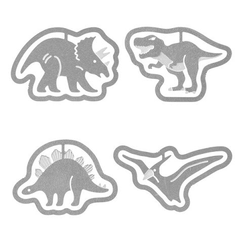 Midori Etching Clips- Dinosaurs- Box of 16 Paper Clips