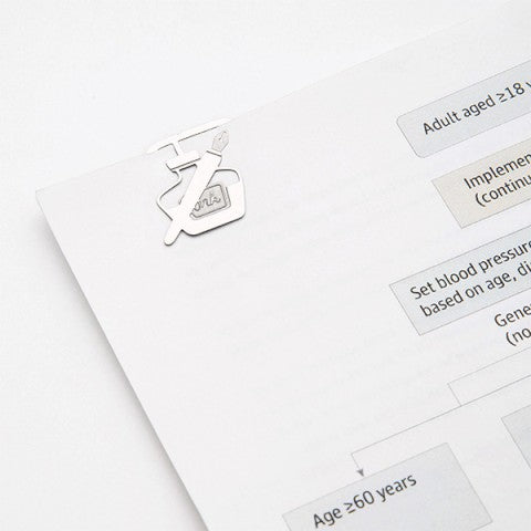 Midori Etching Clips- Stationery- Box of 16 Paper Clips