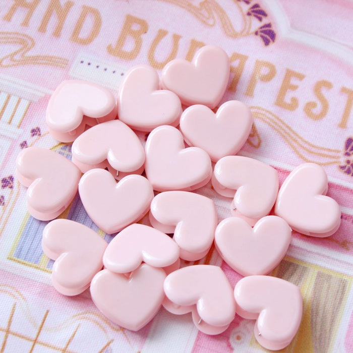 Pink Heart Shape Clips