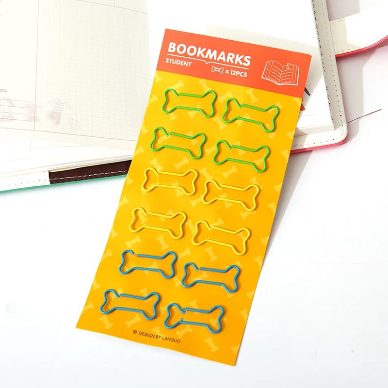 Dog Bone Paper Clips (12/Pkg)
