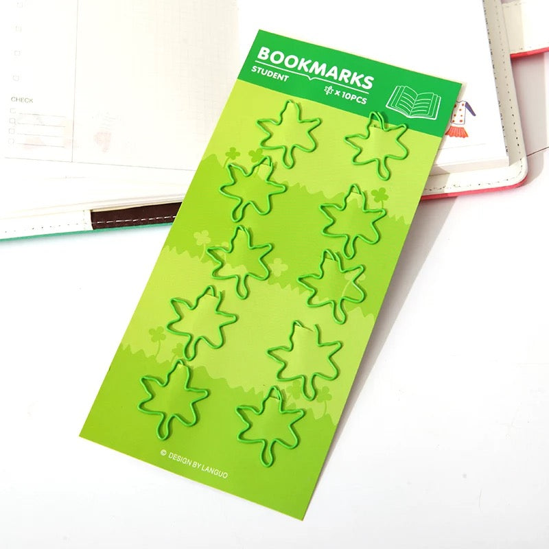 Leave Paper Clips (10/Pkg)
