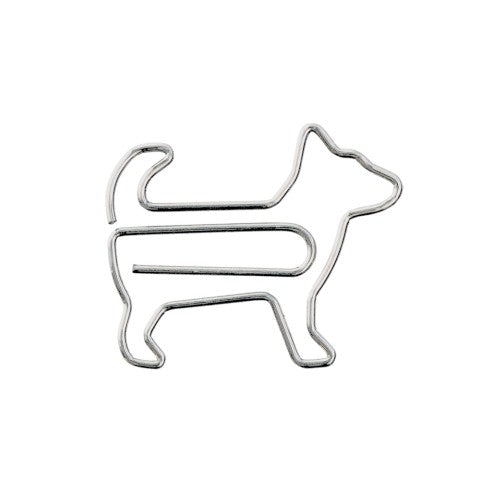 Midori D-Clips- Dog- Box of 20 Paper Clips