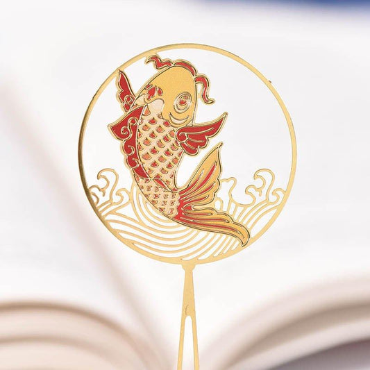 Antique Cultural and Creative Metal Bookmarks Modeling Bookmarks Fan Bookmarks Chinese Style