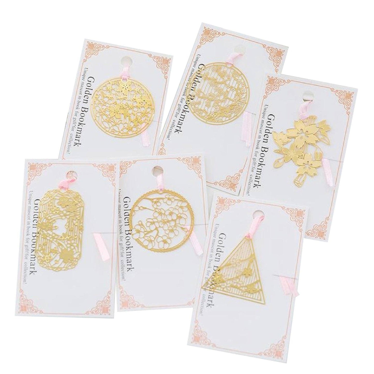 Cherry Blossom Series Metal Hollow Bookmarks Cherry Blossom Bookmarks Metal Bookmarks Gold Bookmarks Classic Bookmarks Retro Bookmarks Sakura Bookmarks Japanese Style Spring NP-HEZQI-906
