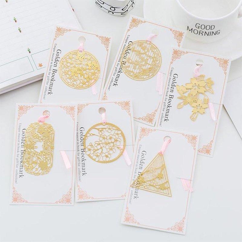 Cherry Blossom Series Metal Hollow Bookmarks Cherry Blossom Bookmarks Metal Bookmarks Gold Bookmarks Classic Bookmarks Retro Bookmarks Sakura Bookmarks Japanese Style Spring NP-HEZQI-906