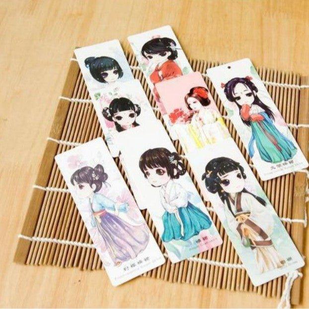Chinese Palace Style Q version Girl Retro Classic Hanfu Bookmark Bookmarks Decoration NP-HEZQA-904