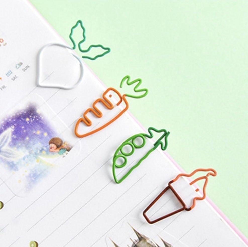 Creative Mini Cute Vegetable and Fruit Shape Paper Clip Folder Bookmark NP-070026