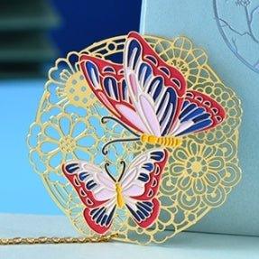 Cultural and Creative Crafts Phoenix Yufei Color Bookmark Brass Hollow Bookmark Without Box NP-090005