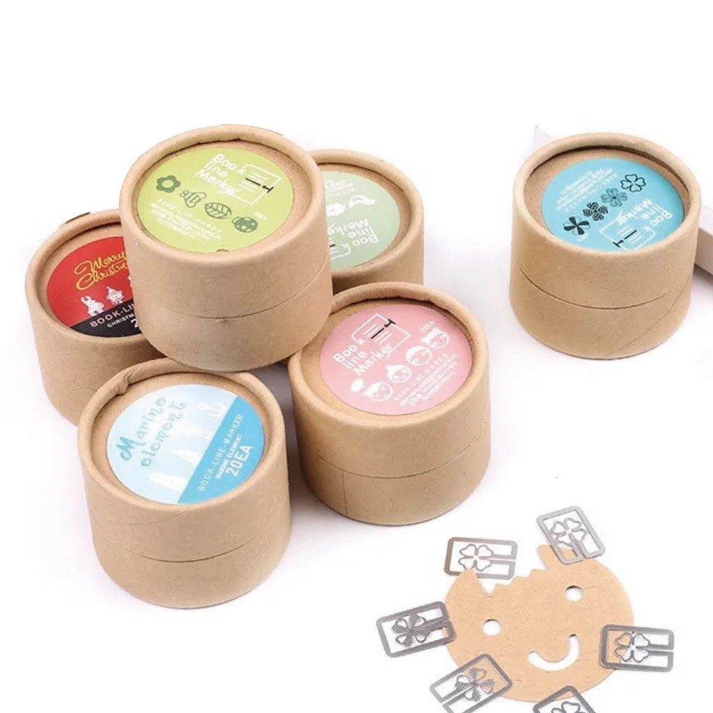 Cute Bookmarks Mini Boxes Metal Bookmarks Engraved Bookmarks Modeling Bookmarks Bookmarks Book Clips 20 Pieces NP-H7TGM-901-N