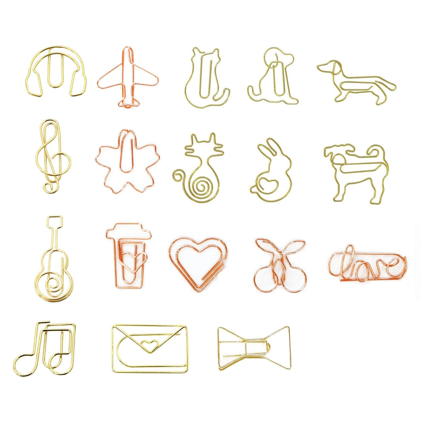 Cute shape metal paper clip vegetable and fruit paper clip animal paper clip