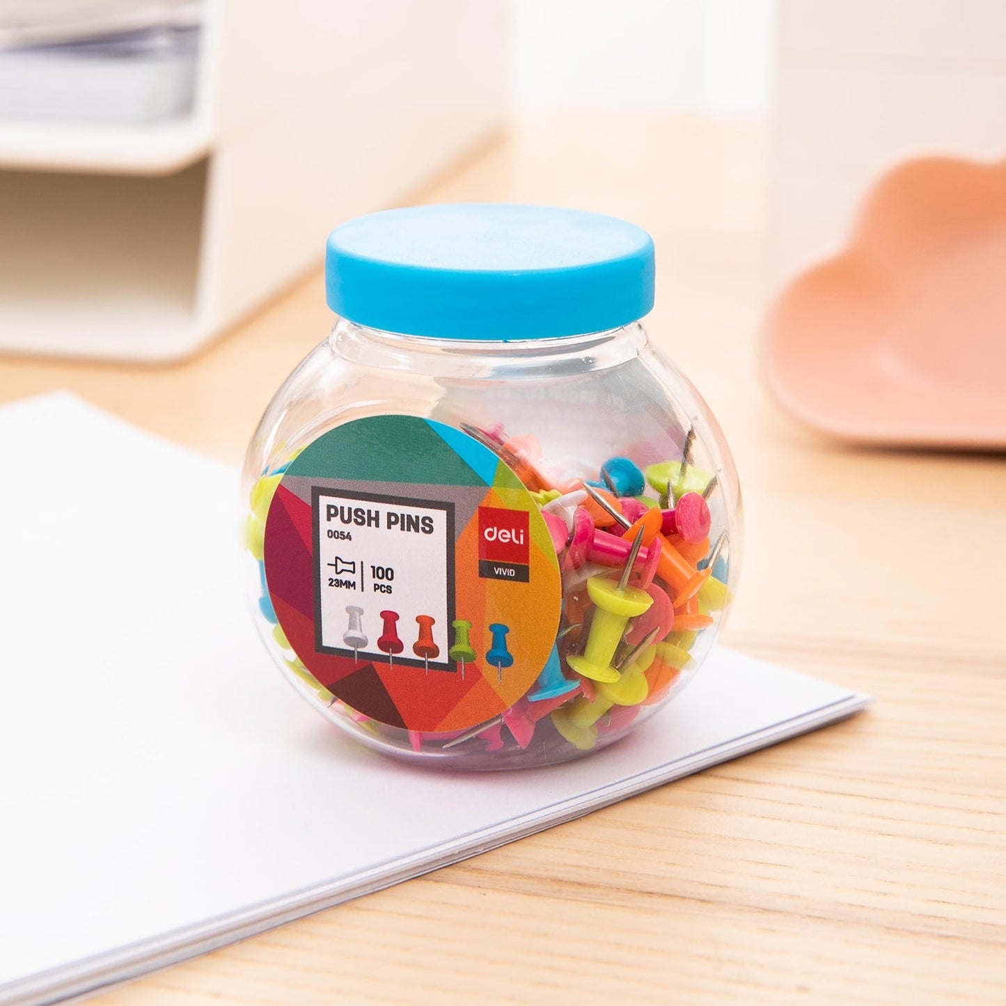 Deli Color Push Pins 23mm