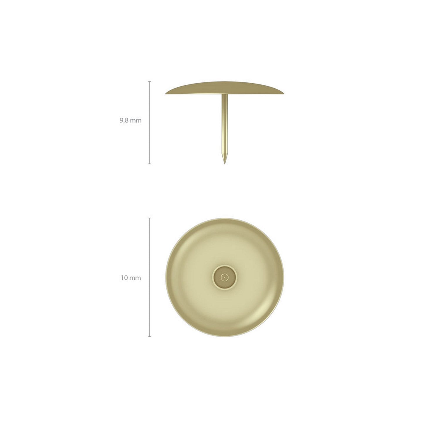 ErichKrause Copper-plated metal buttons 1x100