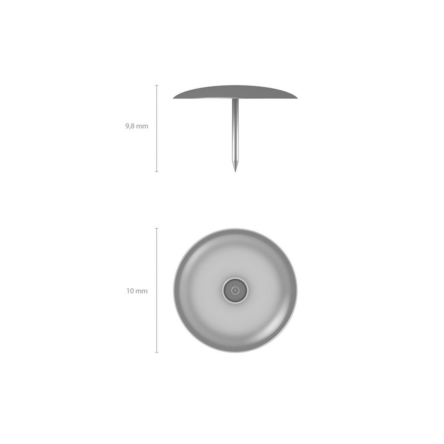 ErichKrause Nickel-plated metal buttons 1x50