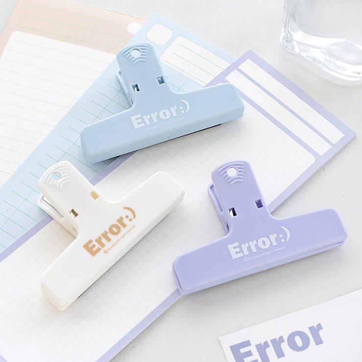 Handbook Bill Clip Cream Magnetic Plastic Clip Error Series Haze Series NP-090024