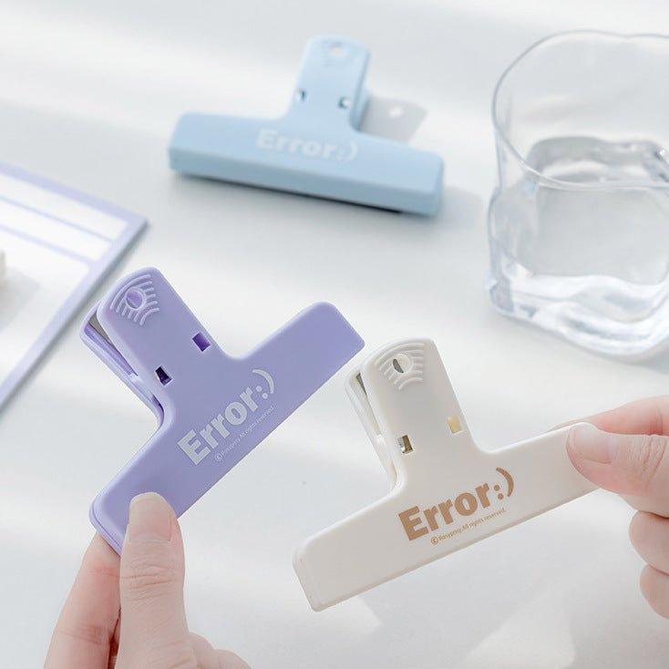 Handbook Bill Clip Cream Magnetic Plastic Clip Error Series Haze Series NP-090024