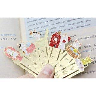 japan cat family everyday cat metal cutout bookmark NP-HEZQI-502