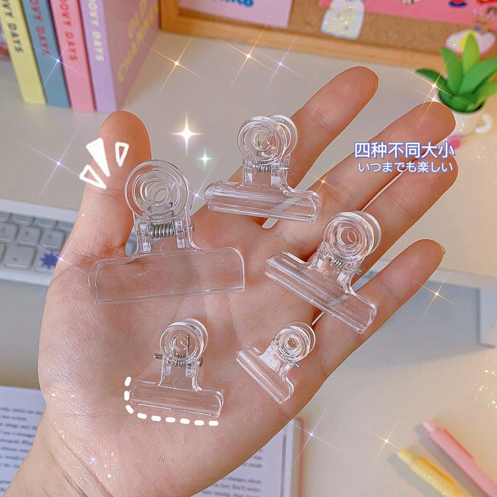 Korean version ins style multifunctional transparent plastic ticket holder 4 sizes LI-010014