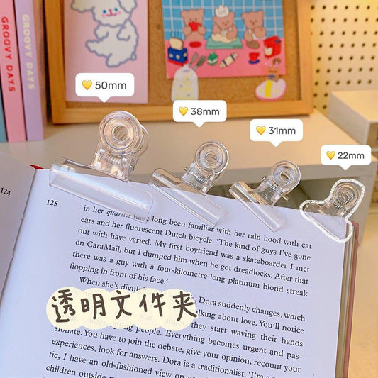 Korean version ins style multifunctional transparent plastic ticket holder 4 sizes LI-010014