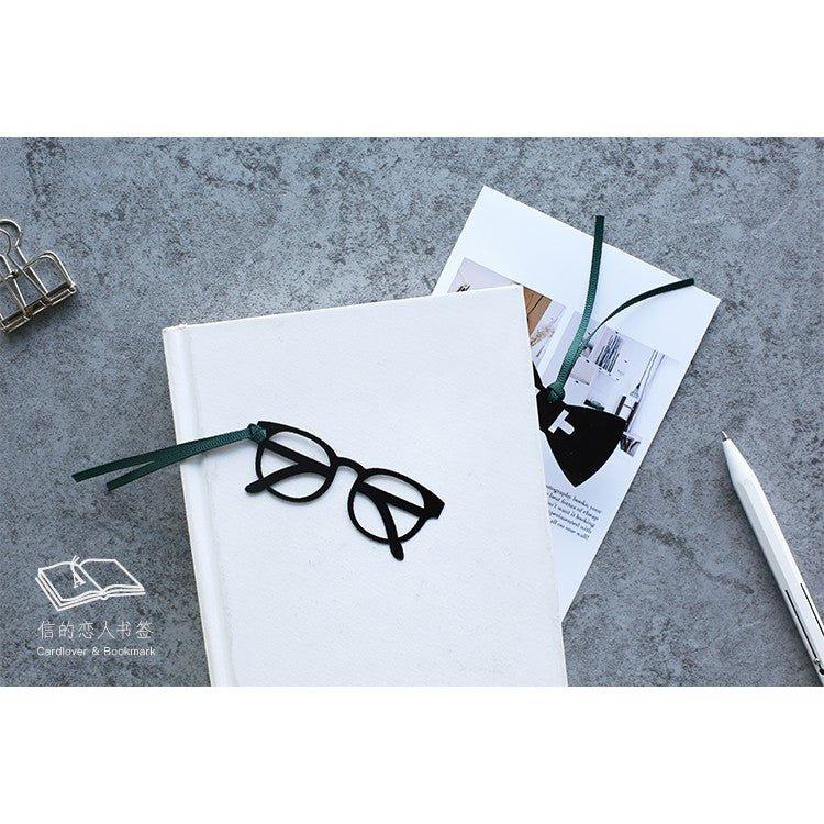 Letter Lovers Spoof Gentlemen Glasses Beard Bow Ties Silhouette Series Funny Bookmarks Bookmarks NP-H7TAY-924