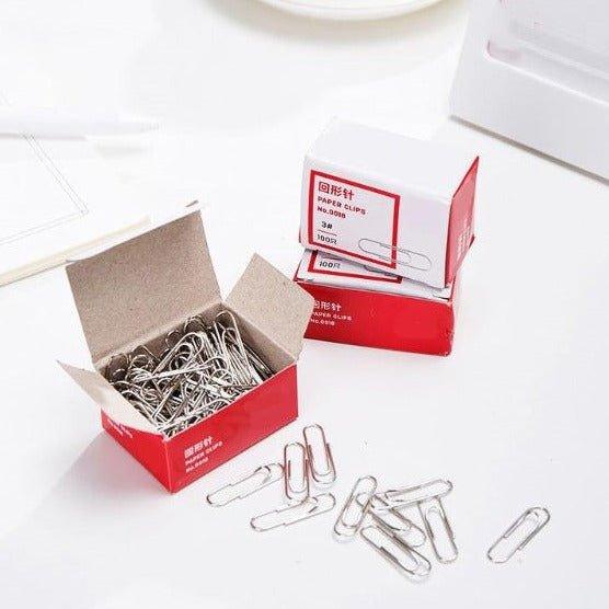 Office Supplies Stationery No. 3 Paper Clips Paper Clips 100pcs in Box NP-070044
