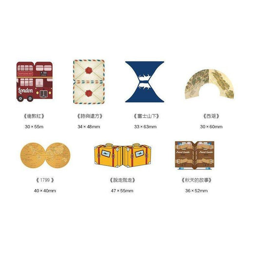 Original Literature And Art Country Season Representative Travel Around The World Magnetic Bookmark NP-H7TAY-0293