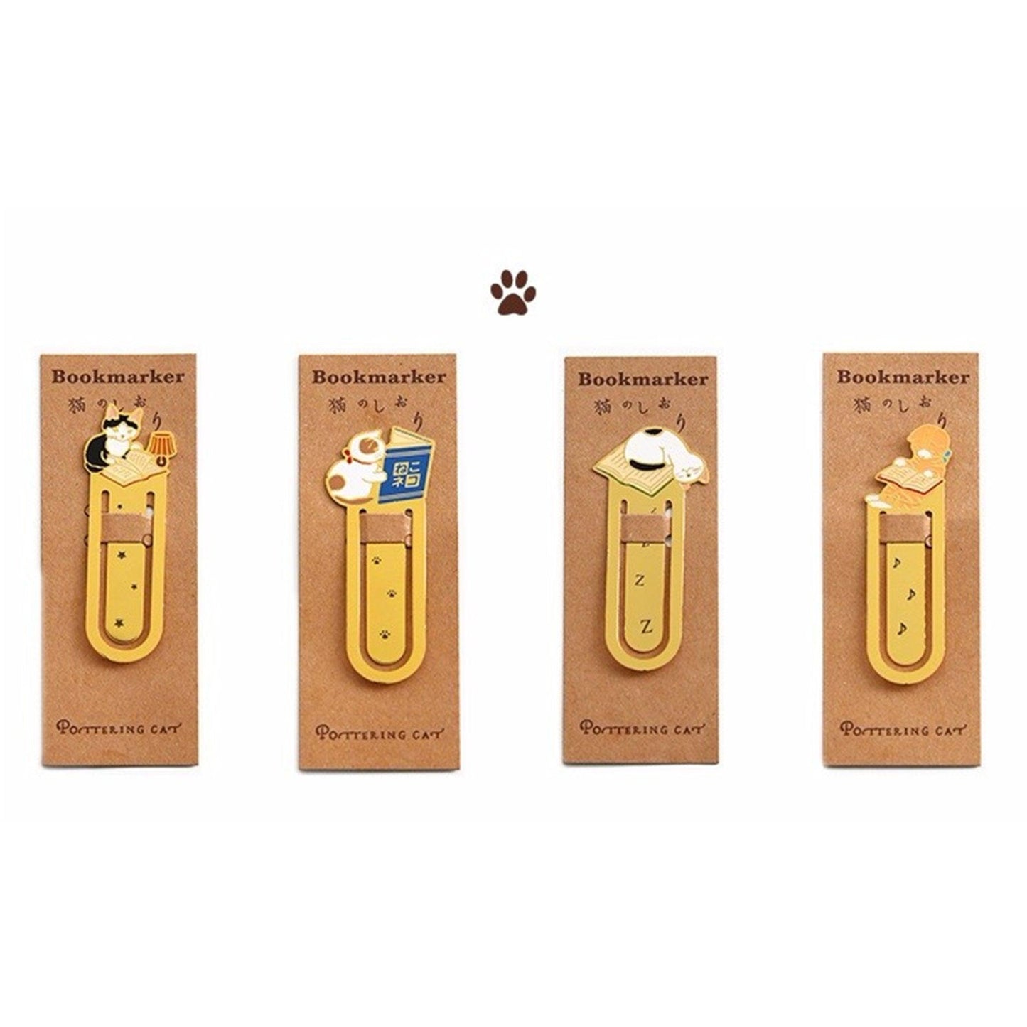 Pottering cat Cat Bookmark Brass Cat Bookmark Cat Metal Bookmark Cat Shape Bookmark Cat Bookmark Holder Cat Family NP-HEZQI-905