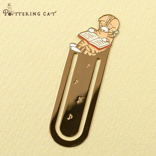 Pottering cat Cat Bookmark Brass Cat Bookmark Cat Metal Bookmark Cat Shape Bookmark Cat Bookmark Holder Cat Family NP-HEZQI-905