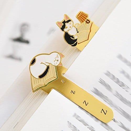 Pottering cat Cat Bookmark Brass Cat Bookmark Cat Metal Bookmark Cat Shape Bookmark Cat Bookmark Holder Cat Family NP-HEZQI-905