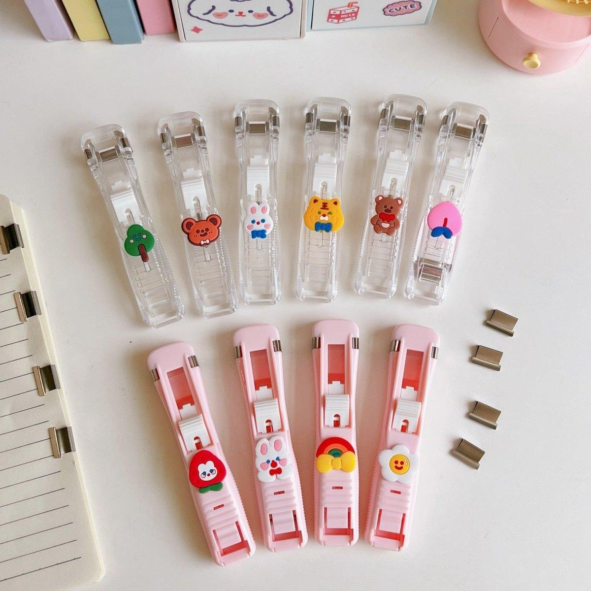 Simple and transparent multi-purpose punch-free binding pusher supplementary clip (50 pieces) NP-070046