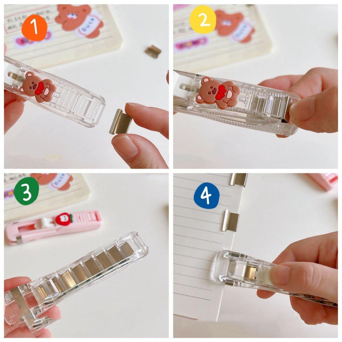 Simple and transparent multi-purpose punch-free binding pusher supplementary clip (50 pieces) NP-070046