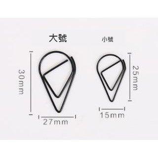 Waterdrop Style Petal Shape Korean Large Waterdrop-shaped Paper Clip Candy Color Practical Waterdrop Needle Metal Needle Needle 6 Colors Available NP-H7TAY-702