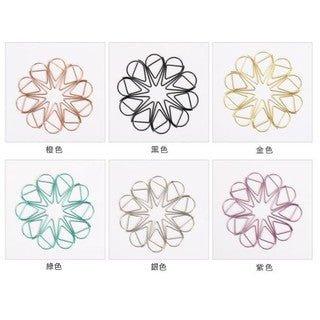 Waterdrop Style Petal Shape Korean Large Waterdrop-shaped Paper Clip Candy Color Practical Waterdrop Needle Metal Needle Needle 6 Colors Available NP-H7TAY-702