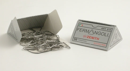 Zenith Fermangoli Italian Corner Paper Clips- box of 50